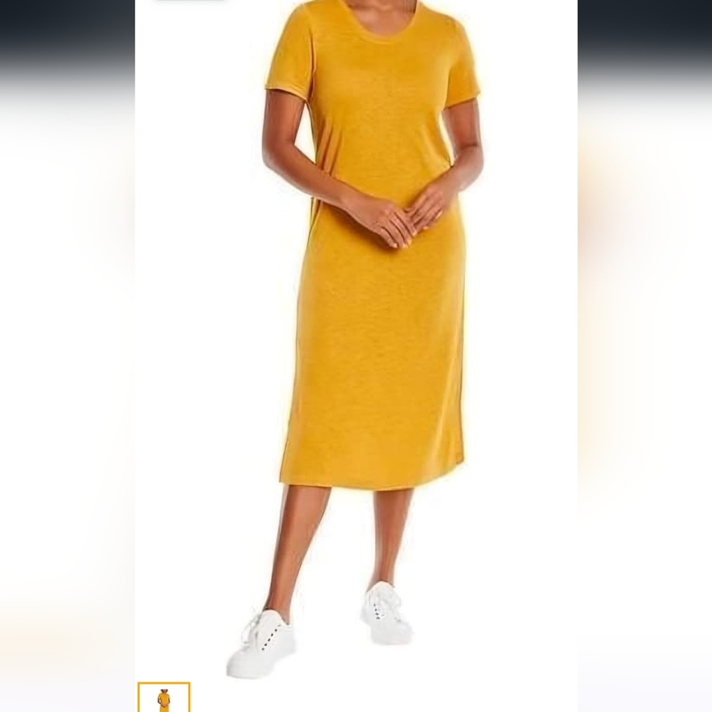 Jessica Simpson Goldenrod Dress with splits on the side